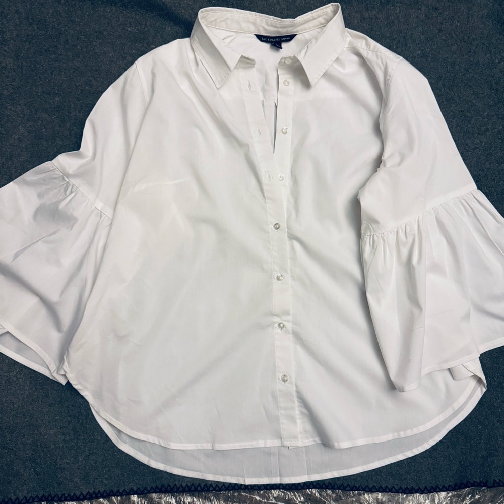 Zac & Rachel White Button Down Shirt